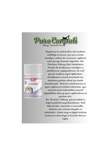 Purecanpati Kedi Destek Vitamin Seti Calming Vitalicat Silycumin