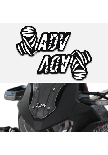 Off Road Motorsiklet Adventure 3D Sticker 2 Adet