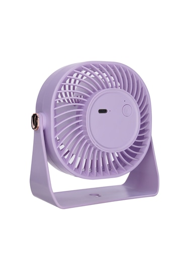 Wexta Zb112 Taşınabilir Masaüstü Mor Usb Fan