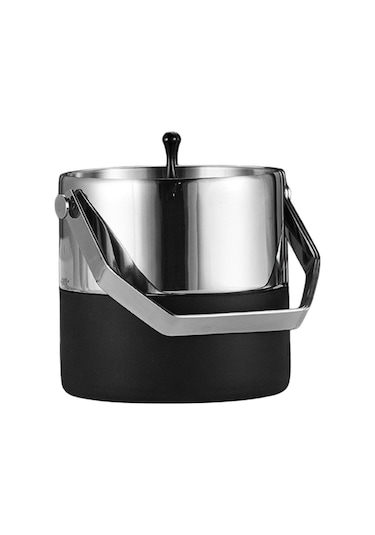 Suntek Ev Bar Soğutma Şampanyası Için Kapaklı 13,8cmx13,5cm Gümüş