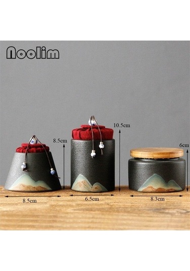 Pazly Kaba Çömlek Çay Sepeti, Seramik, Kırmızı, Mini Seyahat Mühürlü Kutu, Mutfak Baharat Kavanozu, Taşınabilir, Kullanışlı Diğer