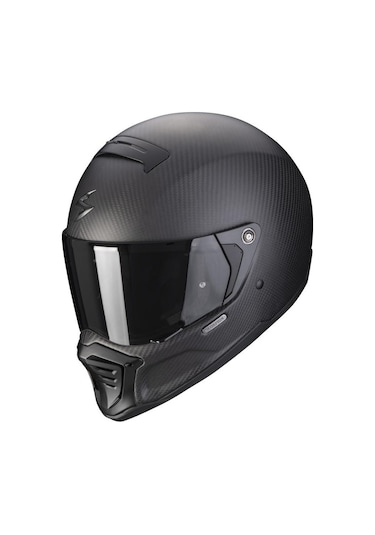 Scoripon Exo Hx1 Karbon Se Retro Motosiklet Kaskı Mat Siyah