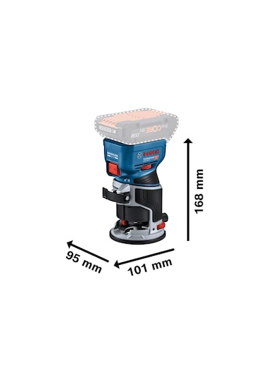 Bosch GKF 18V-8 Akülü Dik Solo Freze - 06016C2001