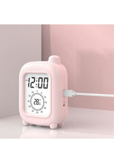 Mini Bavul Şeklinde Şarj Edilebilir Görsel Zamanlayıcı Saat Çalışma, İş, Öz Disiplin Ve Zaman Yönetimi Aracı - Mavi Mavi