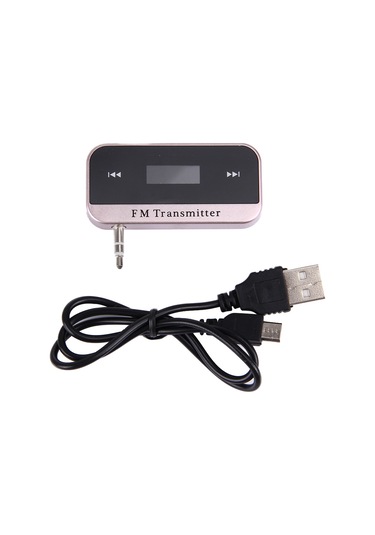 Tüm Akıllı Telefonlar İçin Eller Serbest Konuşma / Veri Yönetimi Fonksiyonlu Mini Araba Fm Verici Rose Gold