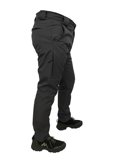 Mysia Outdoor Antrasit Soft Shell Pantolon İçi Polarlı Antrasit