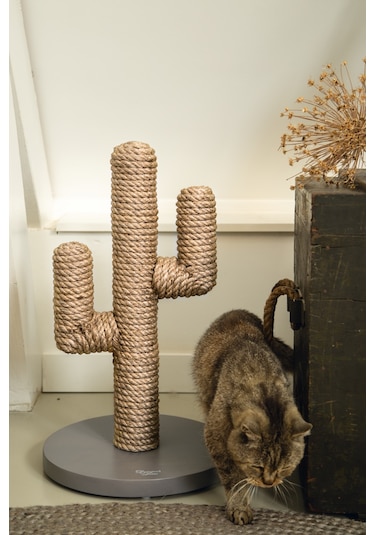 Beeztees Dbl Kedi Tırmalama, Boz Kahverengi, 35x35x60cm