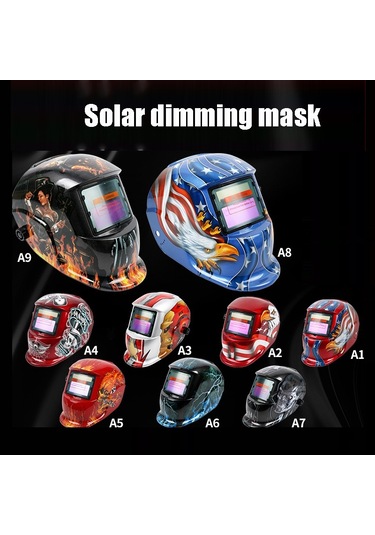 Güneş Otomatik Karartma Kaynak Maskesi Argon Ark Kaynak Kaskı Polonya Kartalı