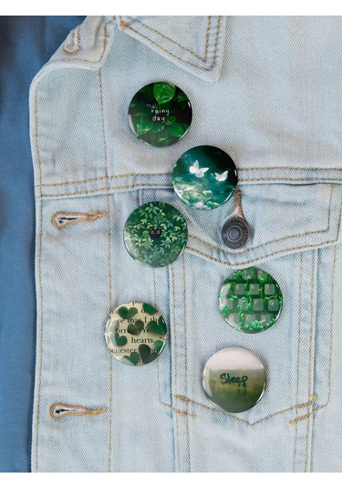 Anikoya Yeşil Estetik Sırt Çantası Rozetleri 387710272 Diğer