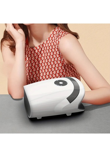 Dashanshop Beyaz Masaj El Cihazı Elektronik Kişisel Bakım Şarj Edilebilir Pil Erkekler Ve Kadınlar İçin Uygun Beyaz