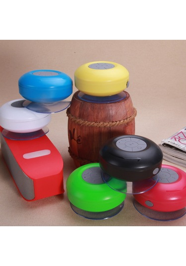 Konesam Mavi Bts-06 Sırtüstü Su Geçirmez Mini Bluetooth Hoparlör - Banyo, Dış Mekan Ve Araç İçin Sıkıcı Tutucu,  İçin Ses Cihazı