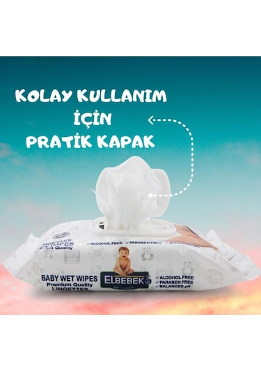 Elbebek Islak Havlu Mendil 24 X 72 Adet 1728 Yaprak