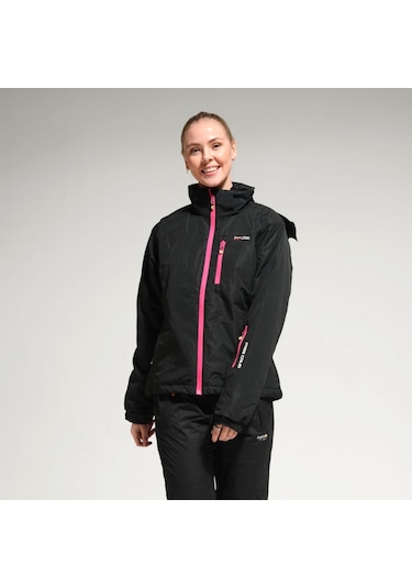 Freecamp Kadın Kayak Montu - Siyah - Pembe