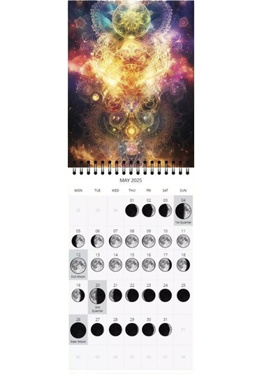 Ay Evreleri Takvimi 2025 12 Aylık Ay Evreleri Duvar Takvimi