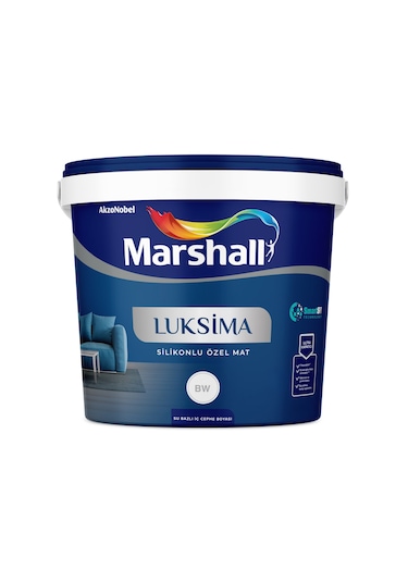 Marshall Luksima Yıkınabilir Silikonlu Özel Mat İç Cephe Boyası 15 Lt 15 LT