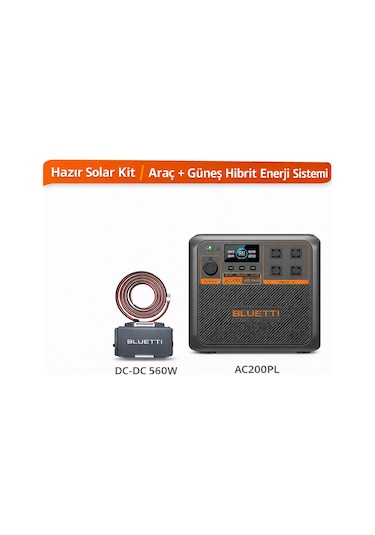 Bluetti Ac200pl Hibrit Mobil Enerji Sistemi