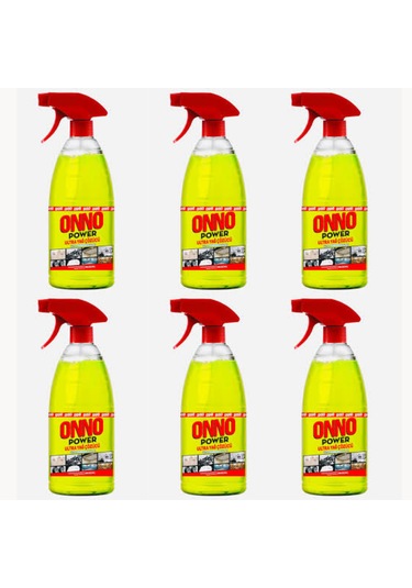 Onno Yağ Çöz - Ultra Yağ Çözücü 6 Adet X 1000 Ml 6'lı Set