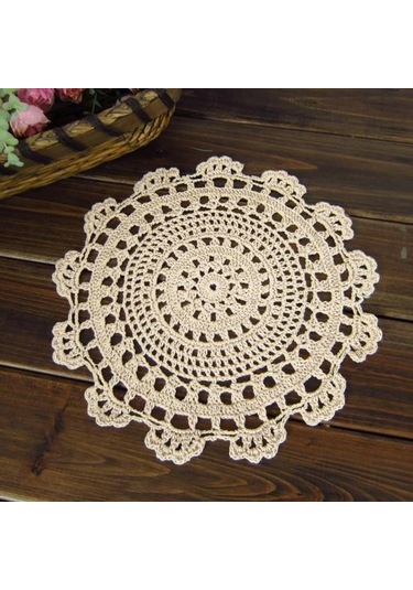 Beyaz Yastık El Yapımı Yıkanabilir Ev Pamuk Hattı İçecekler Ziyafet İçin Yastık Bardak 30cm Beyaz