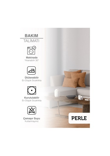 Br Perle Home Daily Series Antik Renk Kırlent Yastık Kılıfı Antik