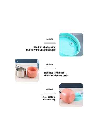 Mavi Taşınabilir Paslanmaz Çelik Çorba Bardağı Öğle Yemeği Kutusu Gıda Kapları Şekli Vakum Şişeleri Paslanmaz Çelik