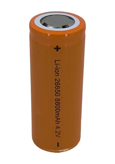 Hedyex 26650 Şarjlı Pil 8800mah 4.2v Li-ion Pil 1li Premium