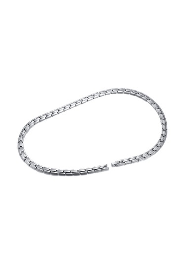 Sones Cnc-007 Manyetik Titanyum Çelik Kolye Takı Çelik Rengi Çelik