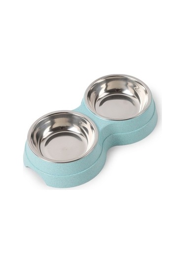 Szypzstore Pet Home Paslanmaz Çelik Su Mama Kabı - Mavi Waıps4