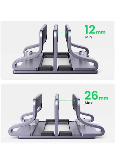 Cbtx Ugreen 60643 Dikey Masaüstü Dizüstü Standı Macbook Air Pro Pc İçin Çift Yuvalı Tablet Tutucu