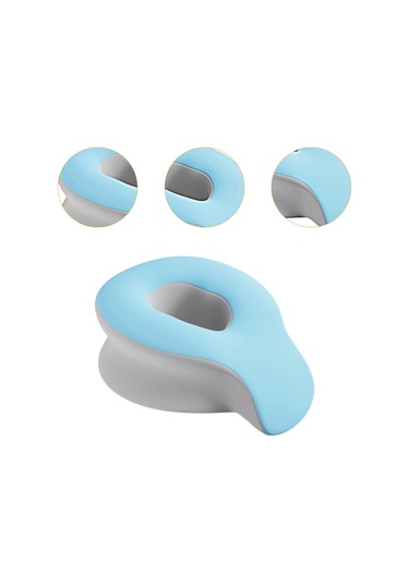 Suntek Yüz Beşik Yastığı Dinlenme Rahatla Yüzü Mavi-gri Mavi Gri Mavi - Gri