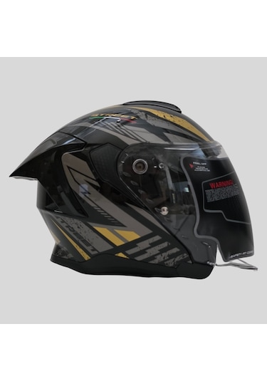 Arwic Street Model Yarım Motosiklet Kaskı Ar836 Sarı