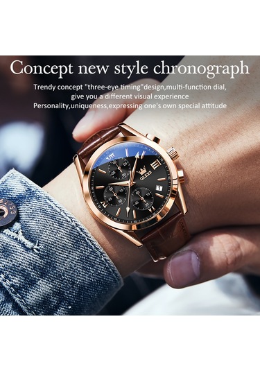 Sones Bınbond B6022 30m Su Geçirmez Işıklı Çok Fonksiyonlu Kuvars Saat, Renk: Siyah Çelik-siyah