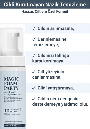 She Vec Magic Foam Party Nemlendirici Yüz Temizleme Köpüğü 150 ML