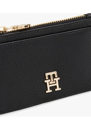 Tommy Hilfiger Th Dıstınct Long Cc Holder Kadın Siyah Kartlık Aw0aw17481bds Siyah