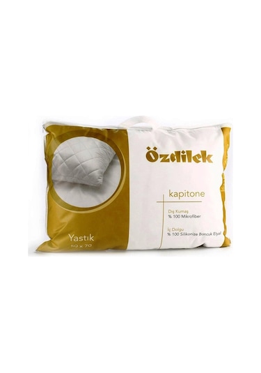 Kapitone Yastık 50x70 Cm 1 Adet Beyaz
