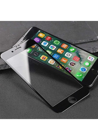 Nano Teknoloji İphone 7 Plus Beyaz Kırılmaz Cam Ekran Koruyucu Karışık Renk