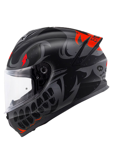 Givi 50.x Bones Motosiklet Kaskı Mat Siyah - Kırmızı