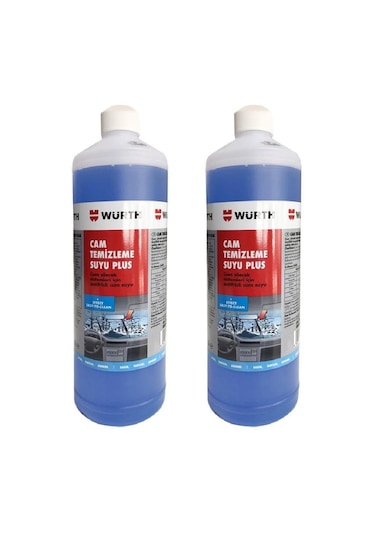 2X Würth Konsantre Antifrizli Cam Temizleme Suyu Plus 1000 Ml N11.365