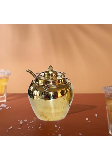 Suntek Şarap Isıtıcı Tencere Mutfak Gereçleri Taşınabilir Altın