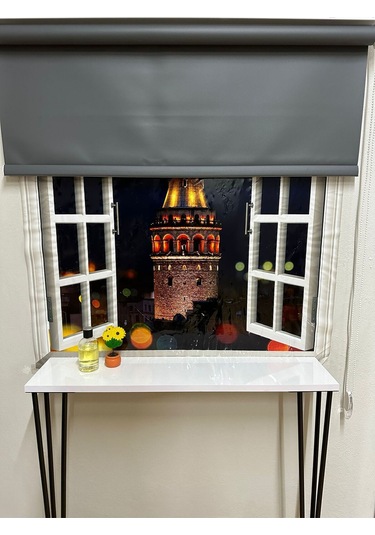 Blackout Işık Geçirmeyen Stor Perde Antrasit Antrasit