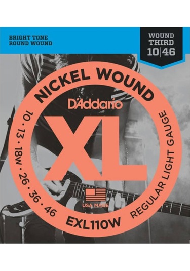 D'addario Exl110w 3rd Wound Elektro Gitar Teli 10-46