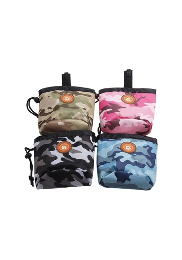 Çok Fonksiyonlu Pet Eğitimi Kamuflaj Aperatifler Çanta Taşınabilir Köpek Yürüyüş Kemer Çantası Siyah Beyaz