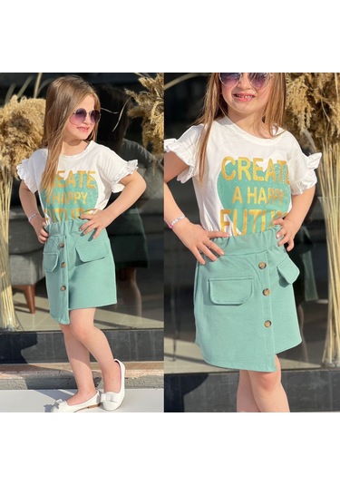 Kız Çocuk Full Lyc Süprem Etekli Takım 51047 001