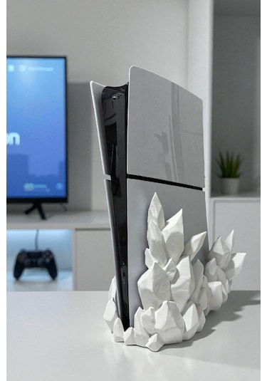 Ps5 Slım Stand Dijital Versiyon Uyumlu Playstation 5 Dikey Stand Ps5 Stand Beyaz