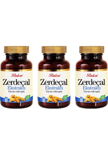 Balen Zerdeçal Ekstraktı 325 Mg 60 Kapsül 3 Adet