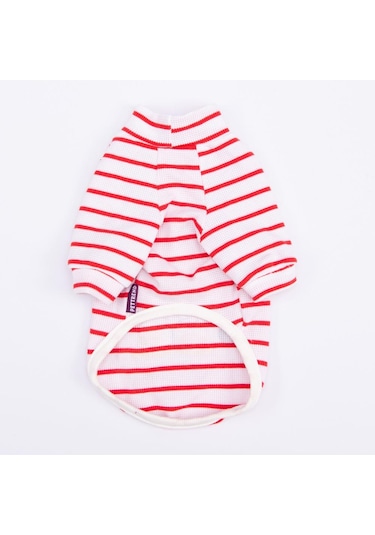 Kırmızı Bear With Me Baskılı Triko Sweat Kedi Köpek Sweat Kedi Köpek Kıyafeti