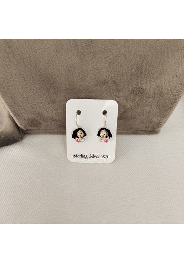 933 Ayar Gümüş Çocuk Küpesi Zarif Ve Güvenli Tasarım Model 10 Gümüş