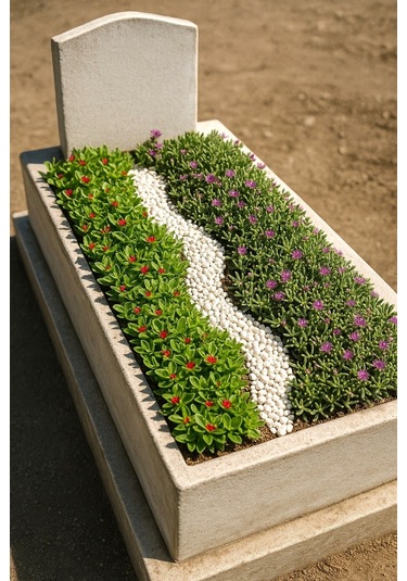 Mezar - Kabir Çiçekli Bitki Seti - 90 Adet Yer Örtücü Bitki + 20
