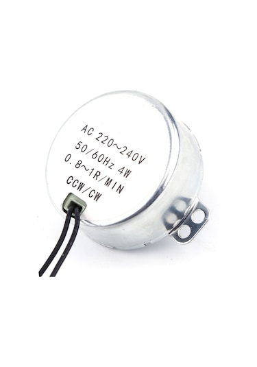 Vkemall Permanent Manyetik Senkron Motor, Düşük Tüketimli, Yüksek Torklu, Ac 220-240v, 4w, 2.5-3 Rpm, Fan, Isıtıcı, Jilet Rafları İçin