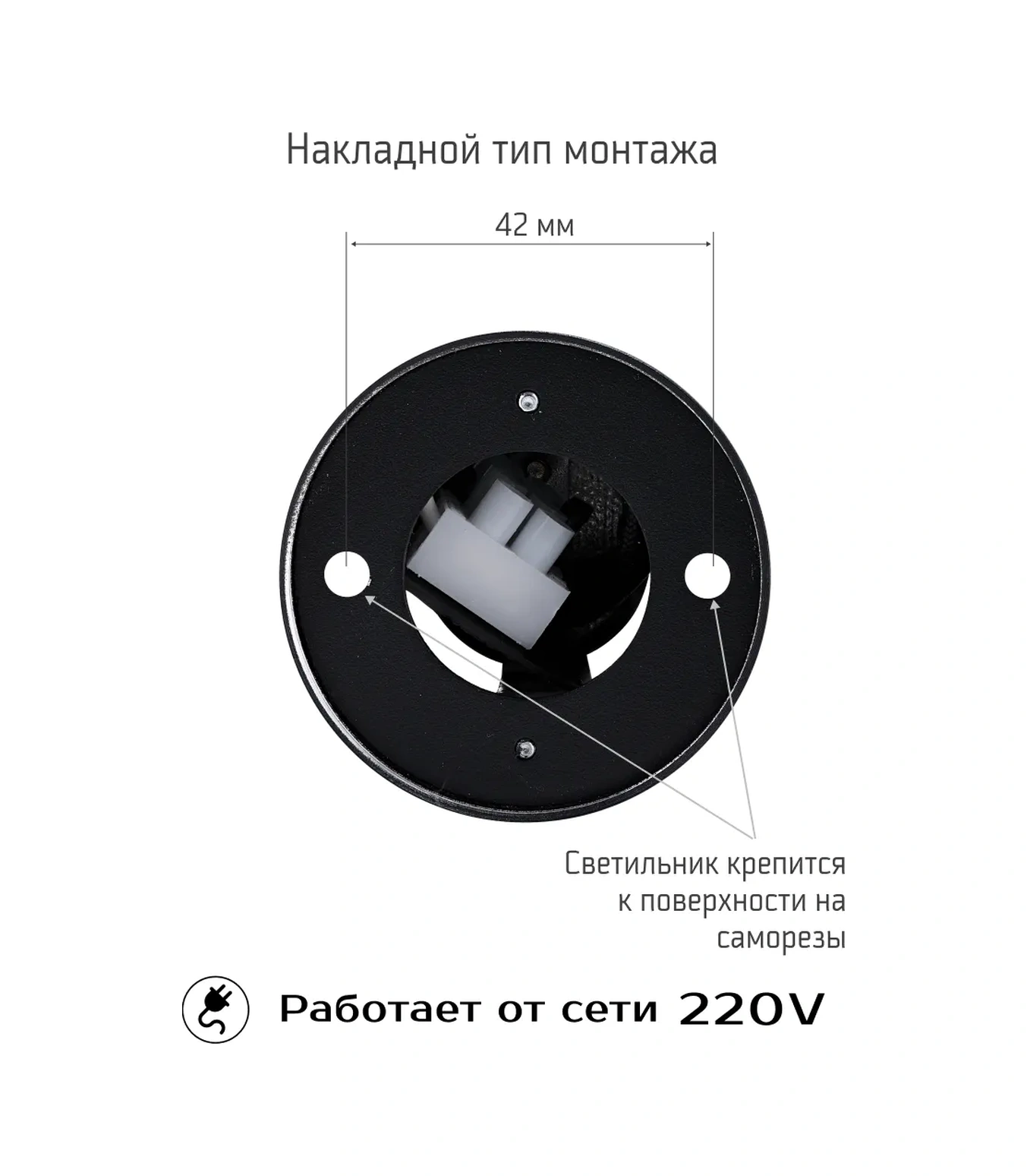 Truenergy Gu10 Ampül İçin Yüzeye Monte Edilen Tavan Aydınlatma Arması 181722077 Siyah