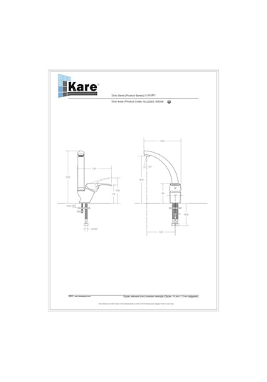 Kare Luxury Mix Kısa Borulu Lavabo Bataryası 207